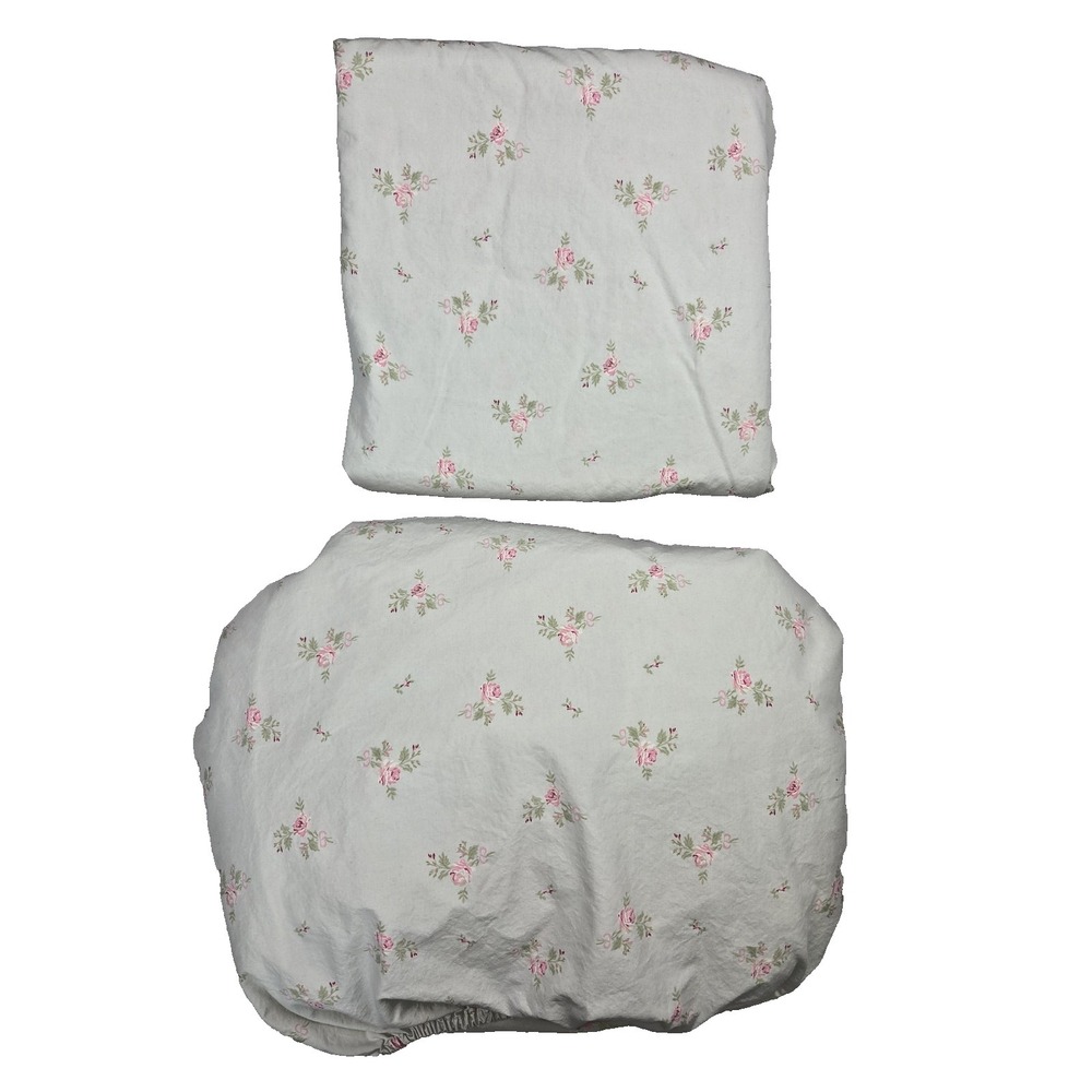 Rachel Ashwell Simply Shabby Chic "Ditsy Flowers" Floral Twin Set Flat Fitted